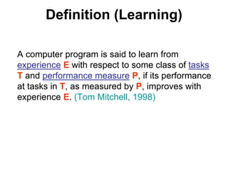 Machine learning Lecture 1
