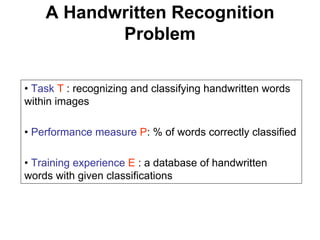 Machine learning Lecture 1