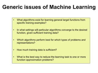 Machine learning Lecture 1
