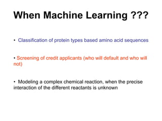 Machine learning Lecture 1