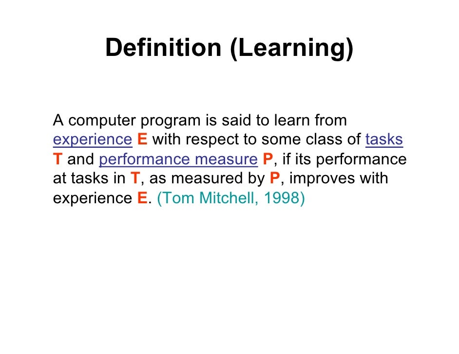 Machine Learning Lecture 1