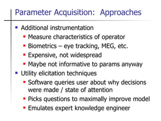 Machine Learning Methods for Parameter Acquisition in a Human ... | PPT