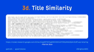 Machine Learning use cases for Technical SEO Automation Brighton SEO Patrick Stox Ahrefs