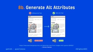 Machine Learning use cases for Technical SEO Automation Brighton SEO Patrick Stox Ahrefs