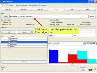 Click here to set the parameter for
filter algorithm
 