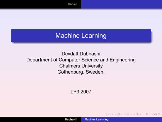 Machine Learning | PPT