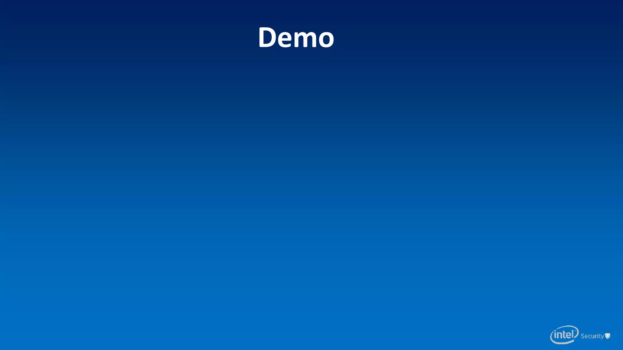 Demo
 