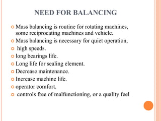 Machine balancing presentation | PPTX