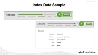 © 2017 SPLUNK INC.
Index Data Sample
1
2
 