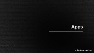 © 2017 SPLUNK INC.
Apps
 