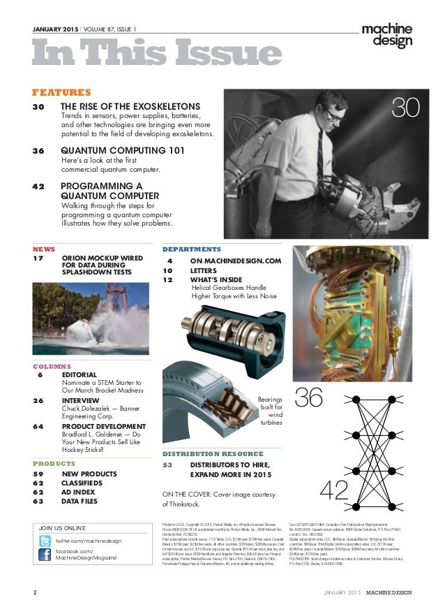 Machine Design January 2015