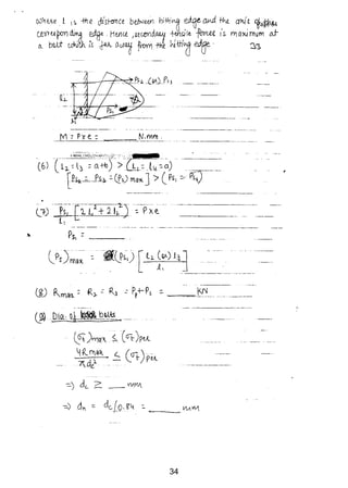 Machine design 2 (md) Mechanical Engineering handwritten classes notes ...