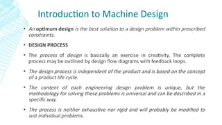 Machine Design Principles Acronym Machine Design and computer added design Introduction 1 | PPTX