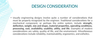 Machine Design and computer added design Introduction | PPTX