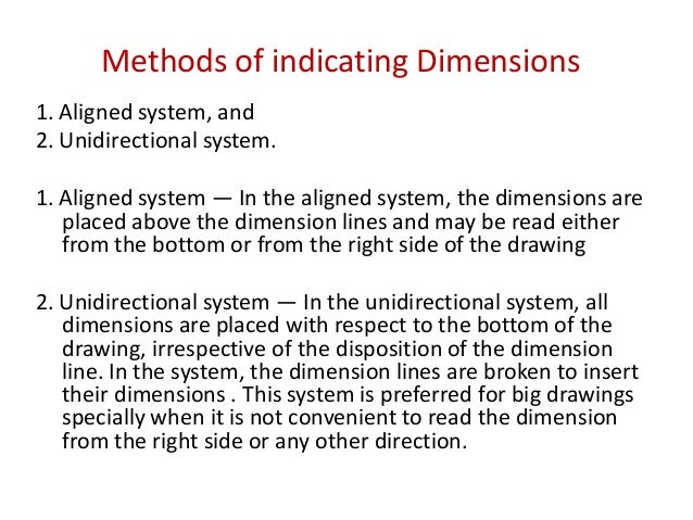 77 Sample Sketch two basic drawing dimensioning types of aligned unidirectional for Kindergarten