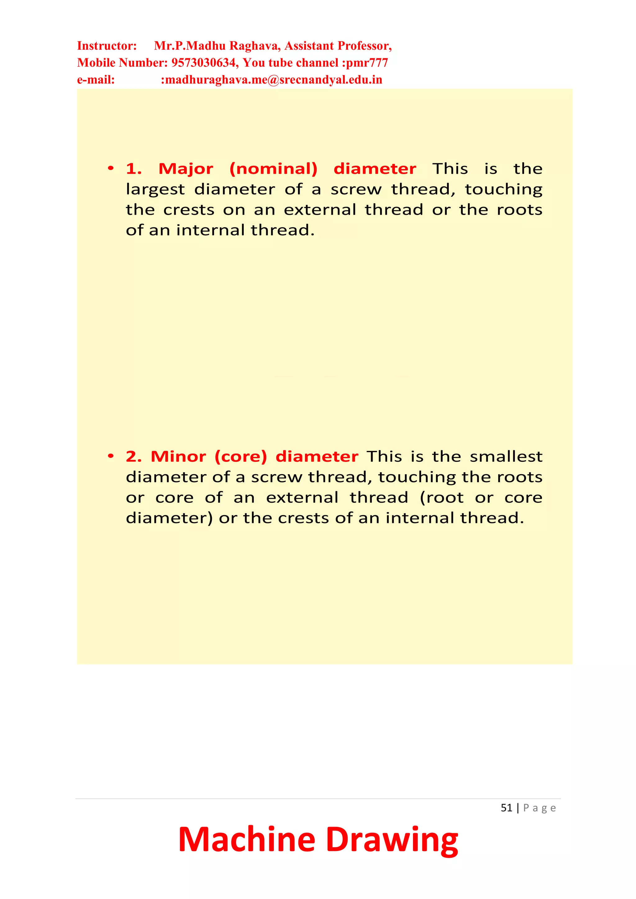 #Machine Drawing Complete lecture notes | PDF