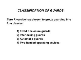 Machine Guarding.ppt safety training machine | PPT