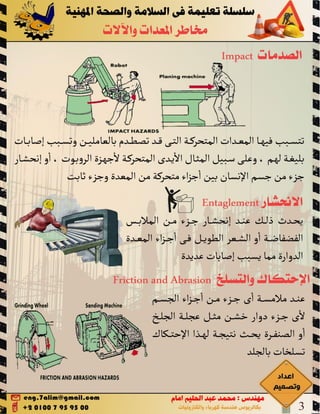 Machine hazards مخاطر المعدات والالات 