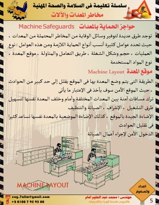 Machine hazards مخاطر المعدات والالات 