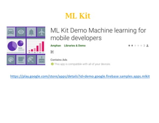ML Kit
https://play.google.com/store/apps/details?id=demo.google.firebase.samples.apps.mlkit
 
