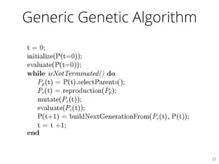 Generic Genetic Algorithm
37	

 