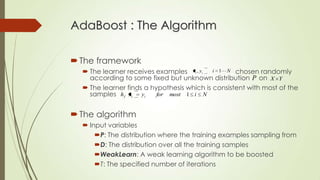 Machine learning with ADA Boost | PPTX
