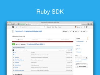 Ruby SDK 
Selecting Features 
 