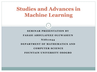 Machine learning | PPT