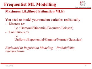 Discrete Random Variable Modelling Machine Learning in the Data Science Context | PPTX