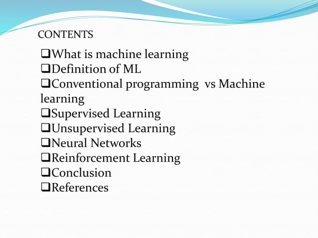 Machine learning | PPT