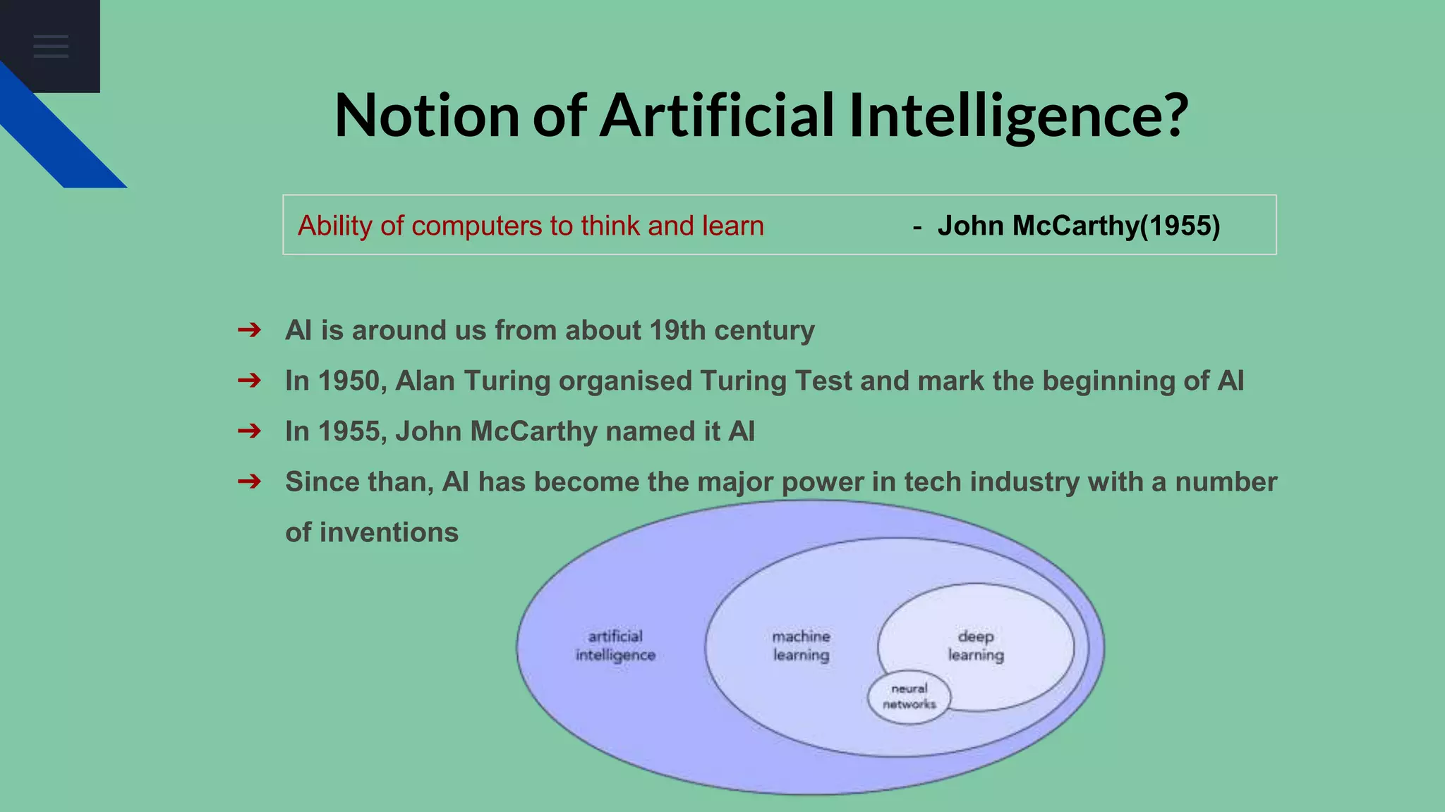 Introduction To Machine Learning | PPT
