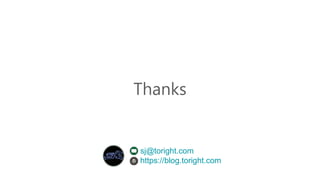 Thanks
sj@toright.com
https://blog.toright.com
 