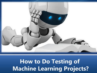 How to Do Testing of
Machine Learning Projects?
 