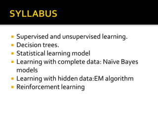 Machine learning(UNIT 4)