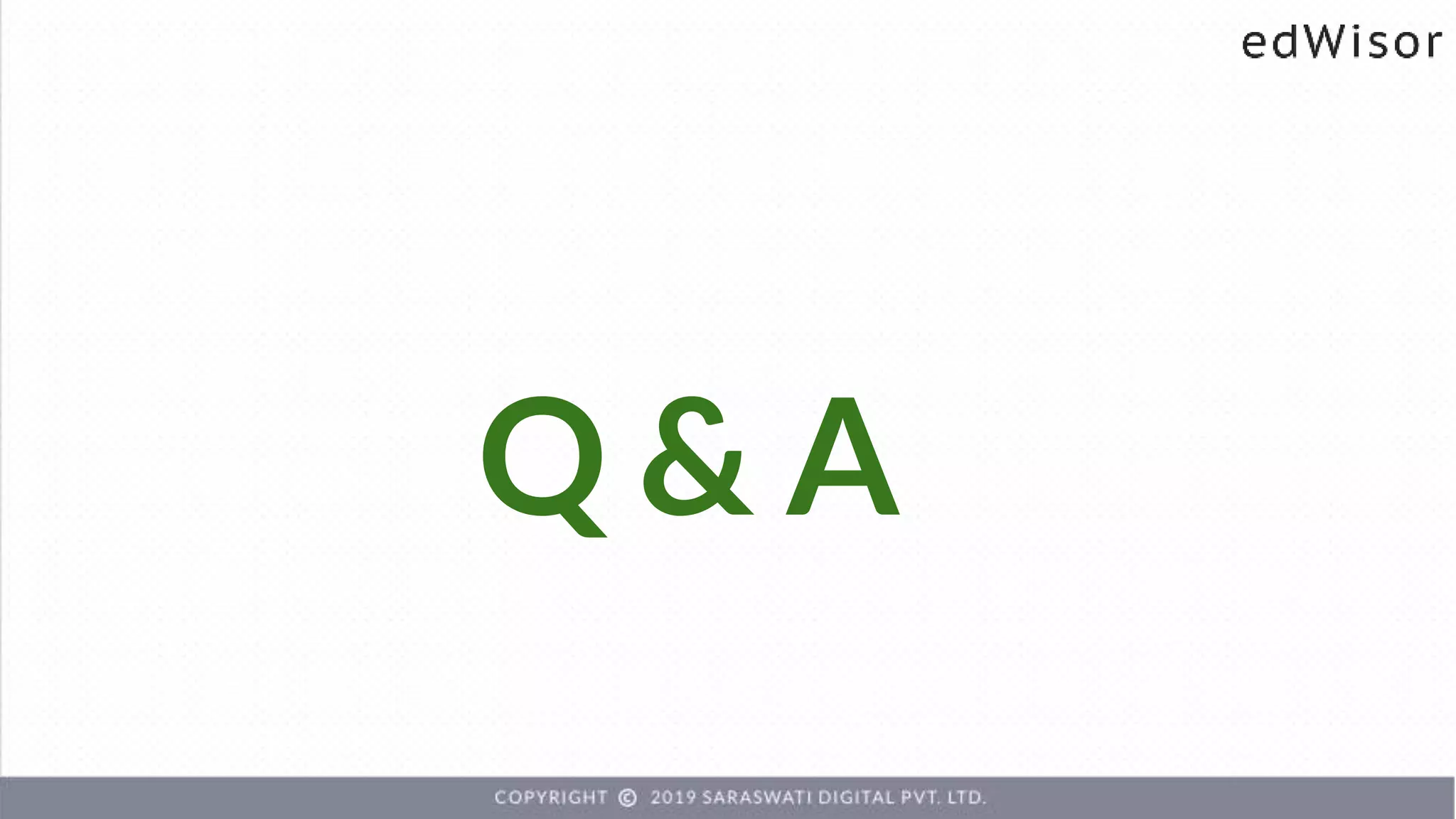 Q & A
 