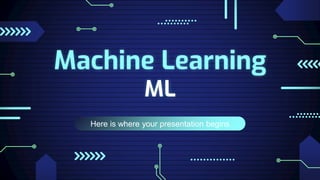 Here is where your presentation begins
Machine Learning
ML
 