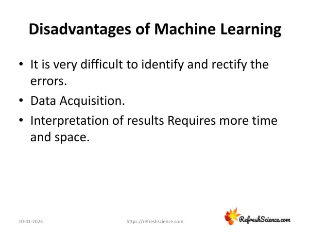An introduction to machine learning algorithms | PPT