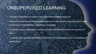 MACHINE LEARNING PRESENTATION (ARTIFICIAL INTELLIGENCE) | PPTX