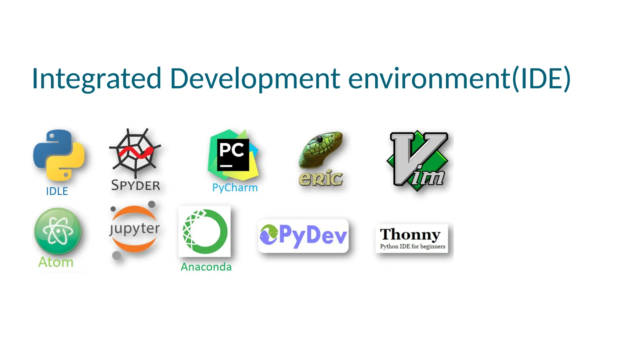 Integrated Development environment(IDE)
 