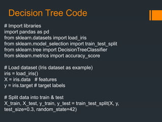 machine learning - - future vision computer institute | PPTX