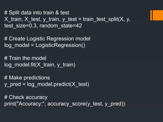machine learning - - future vision computer institute | PPTX