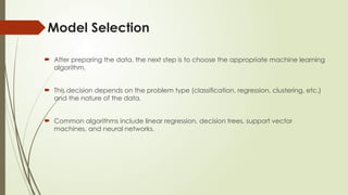Machine learning techniques with its types , implementation of ML .pptx