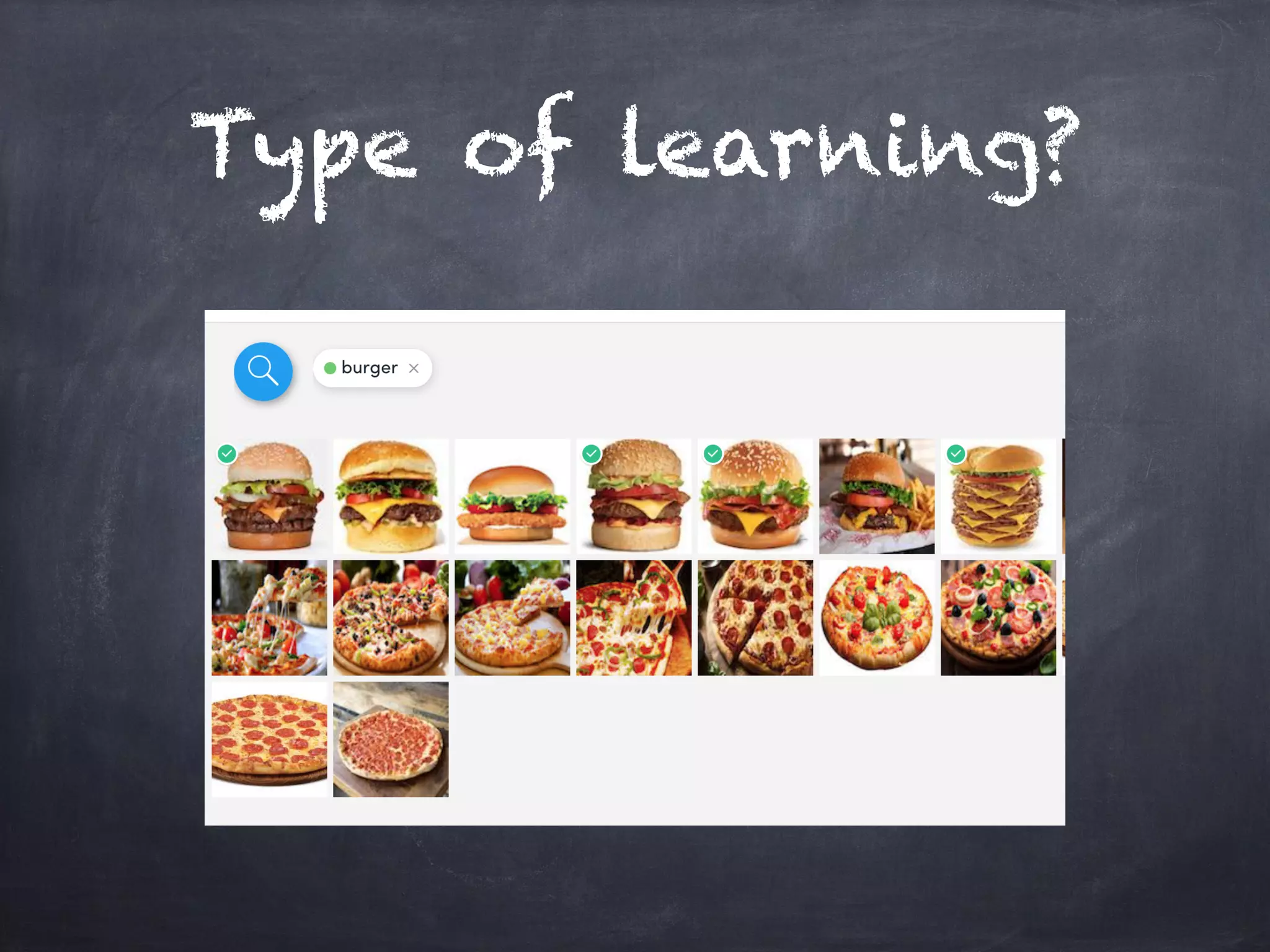 Type of learning?
 