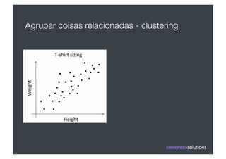 Agrupar coisas relacionadas - clustering
 