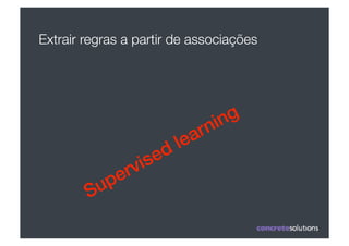 Extrair regras a partir de associações
 