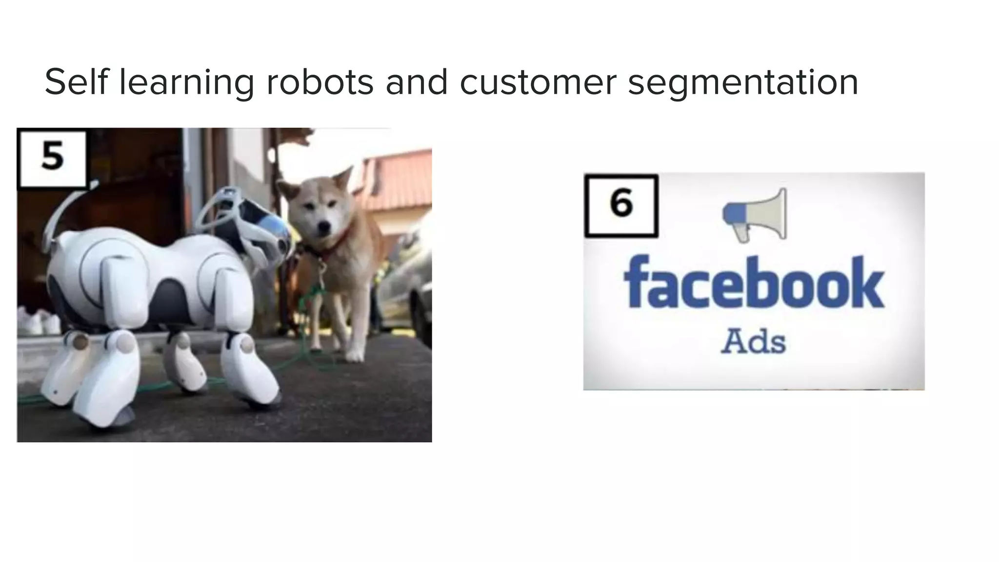 Self learning robots and customer segmentation
 