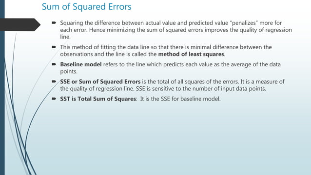 Machine learning session4(linear regression) | PPTX