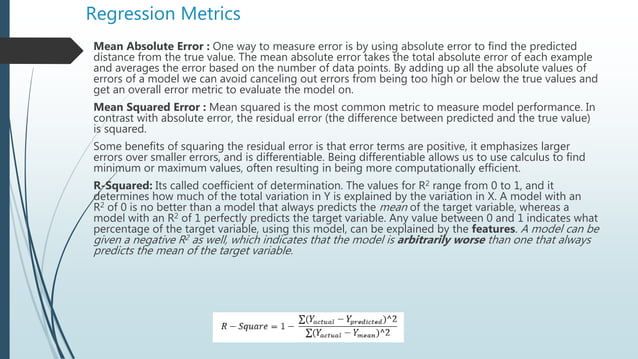 Machine learning session4(linear regression) | PPTX