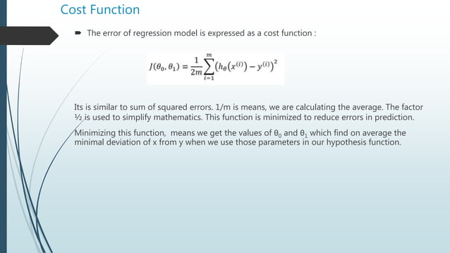 Machine learning session4(linear regression) | PPTX