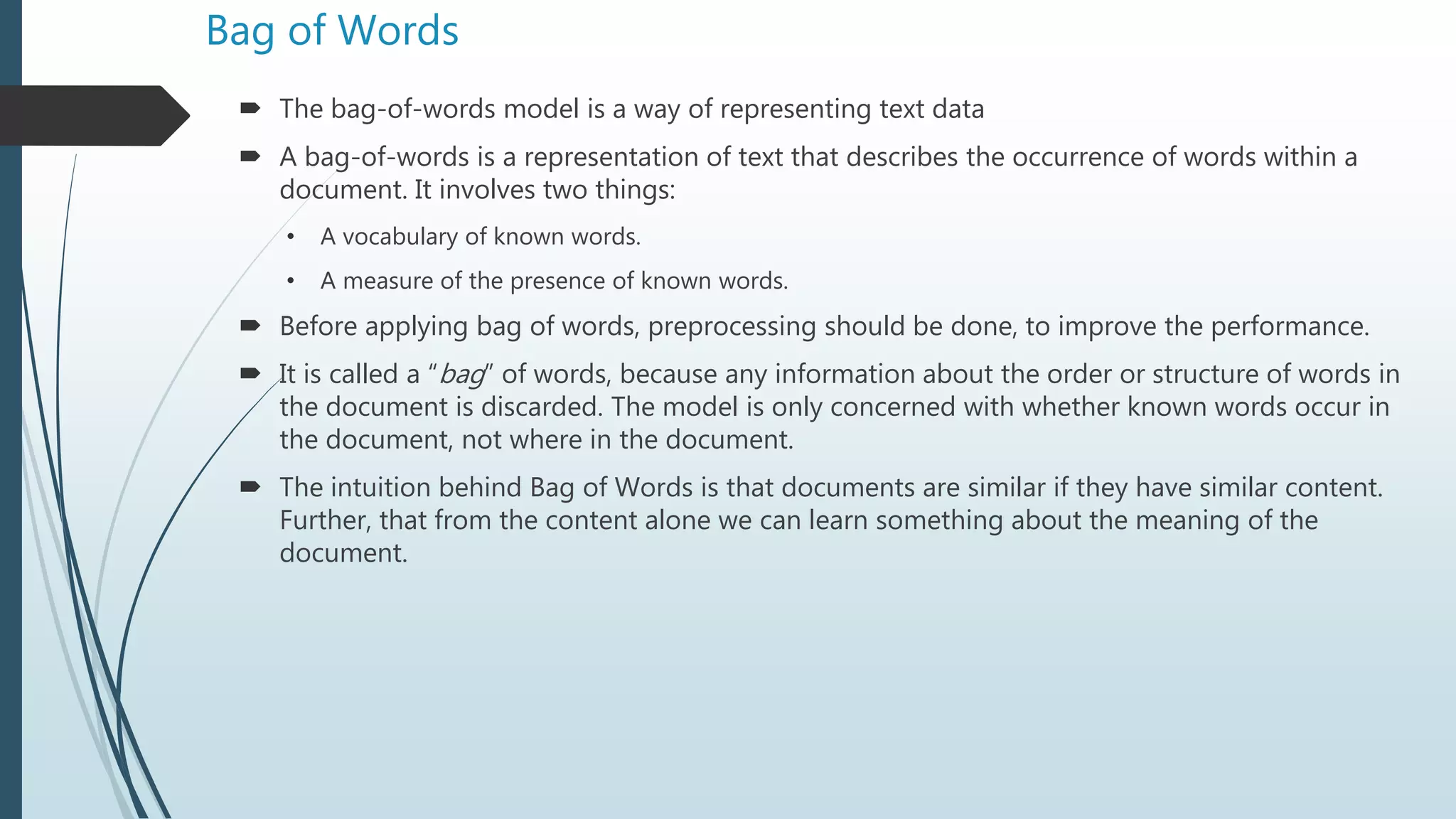 Machine learning session8(svm nlp) | PPT